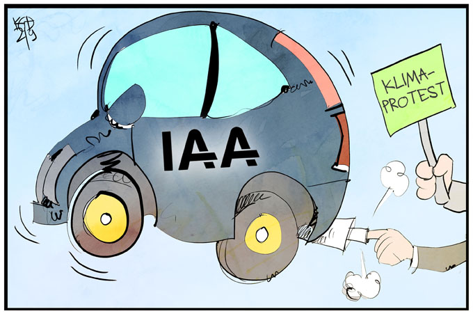 Umweltverbände protestieren gegen die IAA