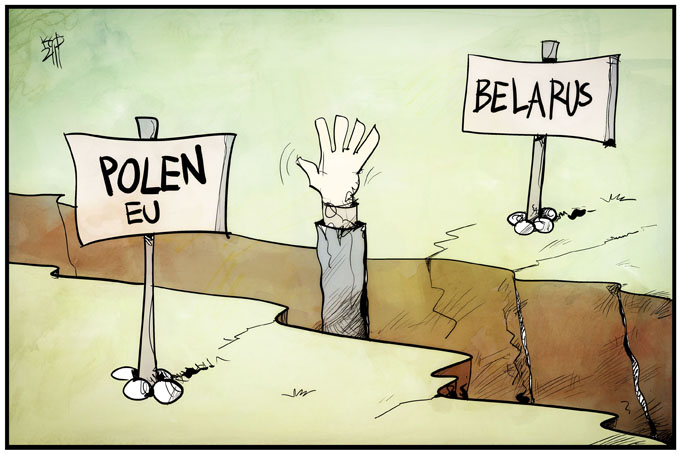 Ertrinken zwischen Polen und Belarus