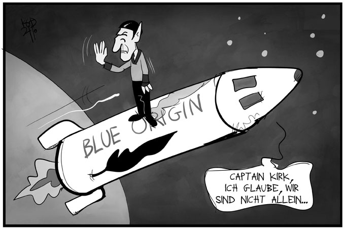 Captain Kirk im All