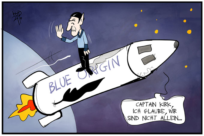 Captain Kirk im All