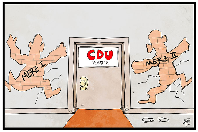 Merz scheitert bei der Wahl zum CDU-Vorsitzenden
