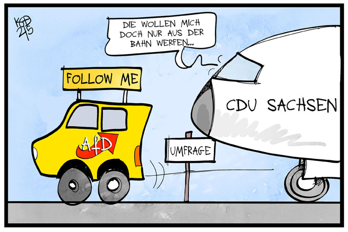 Die AfD liegt in Umfragen in Sachsen vor der CDU