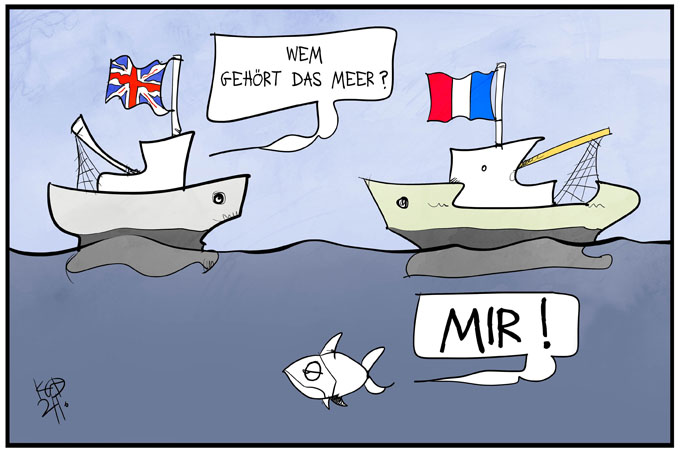 Streit um die Fanggründe zwischen Frankreich und Großbritannien