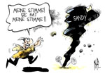 US-Wahl/ Sturm Sandy 